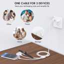 New Apple Watch Charger Cable, 1Pack USB C Magnetic iWatch Charger Fast Charging Cord, Portable Wireless Charging Cable Compatible with Apple Watch Series10/Ultra/9/8/7/6/SE/SE2/5/4/3/2/1-3FTWhite