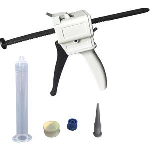 Dispenser Gun, 50ml Dispensing Gun Kit Impression Mixing Dispensing Dispenser AB Gun 1:1/1:2/10:1 or 55ML Single (55CC-1:0)