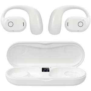 iLive 16mm Driver Clear Truly Wireless Open Ear Earbuds, White - IAEBTO34B