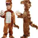 Spooktacular Creations Halloween Realistic T-rex Costume Outfit Dinosaur Jumpsuit with Egg for Kids Toddler Dress-up Party, 18-24