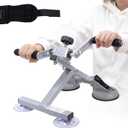 Arm Bike for Physical Therapy Table Top, 3 Training Modes Hand Bike Exerciser, Adjustable Resistance, Strong Suction Base, Portable Upper-Body Pedal Trainer for Seniors(with A Finger Rehab Gloves)