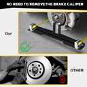 Upgraded Heavy-Duty Steel Wheel Alignment Tool Kit, Collapsible Toe Alignment Tool Plates for Car/Trucks/SUVs, Enhanced Compatibility 2 Tool Plate, 2 Tape Measures.