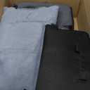 Center Console Dog Car Seat for Small Dogs Up to 12lbs, Detachable Armrest Pet Car Seat, Portable Middle Console Dog Booster Cars Seats with Adjustable Straps & Storage Pocket (Dark Grey) (Medium)