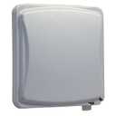 TayMac MM1410G Flat Weatherproof Plastic Cover 55 Configurations Vertical/Horizontal Two Gang, Flat Grey (Gray)