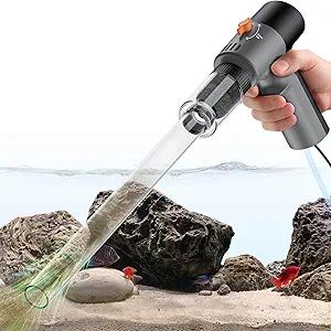 VIPASKA Electric Aquarium Gravel Cleaner Kit with High Pressure Strong Suction, 6-in-1 Multifunction Fish Tank Vacuum Cleaner and Water Changer for Aquarium, Gravel Vacuum with Sand Filter Tools