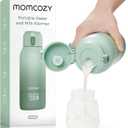 Momcozy Portable Wireless Portable Baby Bottle Warmer, Fast Heating and Long Battery Life, 2 Heating Modes for Breast Milk and Water, Large Capacity 500ml for All Day