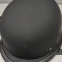 German Style Motorcycle Half Helmet Open Face Adult Men Women DOT Approved Retro Helmet，Matte Black (Middle)