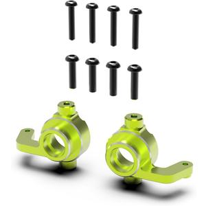AMORIL Upgraded 2pcs Aluminum Front Steering Hub for Mini 1/10 Remote Control Truck RZ001G-A,Part Number R11132