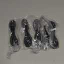 Universal AC Power Cable - 5 Pack- 3 Prong PC Power Cord Replacement for Computer, Monitor, Scanner, Printer, TV- IEC 320 C13 to NEMA 5-15P, 18awg, 125V 10 Amp (3-Feet)