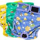 Paw Legend Washable Reusable Female Dog Period Diapers for Heat Doggie Puppy Diapers for Female Dogs (3 Pack, Small)