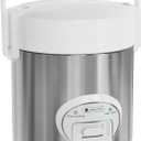 WHITE TIGER 1.5L Mini Rice Cooker for 5 Cups Uncooked (6 Cups Cooked), Smart Rice Cookers with One Touch & Auto Keep Warm, Portable Travel Small Rice Cooker with Lid and Removable Non-stick Pot, Suitable For 1-4 People Cooking Rice, Oatmeal, Veggies