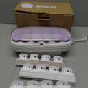 Conair Hot Rollers for Long, Medium & Short Hair, 12 Ceramic Flocked 1-Inch and 1-Inch Heated Hair Rollers with Clips, Hot Curlers for Women, Volume & Curls