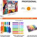 LBW Professional Watercolor Pencils for Adult Coloring Books, 72 Blendable Watecolor Pencils Set for Artists Beginners, Water Soluble Colored Pencils Wet or Dry
