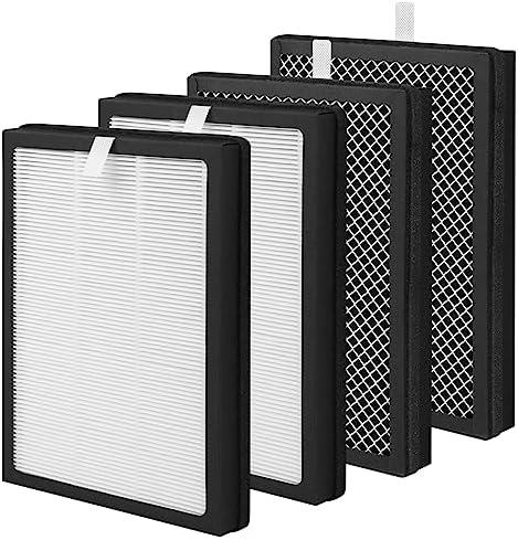 Breabetter 4-Pack CAP-500 Replacement Filter Compatible with Cuisinart CAP-500FPK Purifier, 3-in-1 Filtration