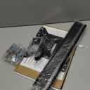 Universal Swivel TV /Table Top TV Stand for 19 to 43 inch TVs with 90 Degree Swivel, 4 Level Height Adjustable, Heavy Duty Tempered Glass Base, Holds up to 99LBS HT02B-001