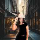 White Gangster Fedora Hat - One Size with Premium Fit Elastic Band