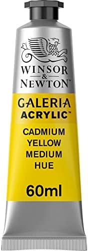 Winsor & Newton Galeria Acrylic Color, 60ml (2-oz) Tube, Cadmium Yellow Medium Hue