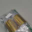 PLASTICPRO Disposable 8 oz Crystal Clear Plastic Tumblers With Gold Rim for Party's & Weddings, Pack of 30