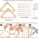 Wooden Chick Perch Stand, Pine Chicks Roosting Bar, Jungle Gym Perch Toys for Chicken Coop & Brooder, Bird Perch for Baby Chicks & Parrots (Large)