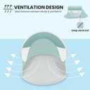 ISILER Pop Up Beach Tent, Portable Outdoor Shade Tent, UPF 50+ Beach Shelter, Easy Setup Windproof Waterproof Canopy
