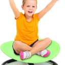 Luanka Kids Swivel Chair Sensory,Spinning Chair for Autistic Kids & ADHD Children,Toddler Coordination Sensory Products for Ages 3 Years and UP,Gifts for Kid with Autism(Green) (Gerrn)