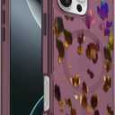 OtterBox iPhone 16 Pro Max Symmetry Series Clear Case - Leopard Shift Pink