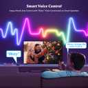 Smart LED Neon Rope Lights, WiFi Gradient RGB+IC Rope Lights Indoor with Remote, Waterproof Flexible DIY LED Strip Lights for Bedroom, Cuttable, Music Sync, Compatible with Alexa, 16.4ft