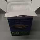 Dealusy 50 Pack (100-Piece) 24 oz Meal Prep Containers Reusable with Lids, Sturdy Leakproof & Food Safe, Microwave, Freezer, Dishwasher Safe Prep Containers, To Go Take Out Plastic Food Storage