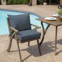 Arden Performance Outdoor Cushion Set, 21 x 21, Patio Cushion, Rain-Proof, Fade Resistant, Denim Alair