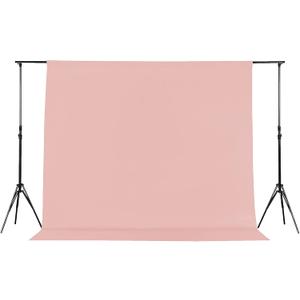 Joccun 8X10FT Light Pink Backdrop Background for Photography,Polyester Backdrop Curtain Background Screen for Photography,Photoshoot,Video Recording,Studio(8X10ft,Light Pink) (8FTX10FT)
