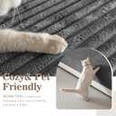MYSKY HOME 100% Waterproof Couch Cover for Sofa, Couch Covers for Dogs, Non Slip Back Pet Sectional Sofa Covers for 3 Cushion Couch, Sofa Covers Washable, Dog Bed Cover, Dark Grey, 35"x70.9"