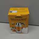 Timtopno Honey Dispenser, Glass Honey Dispenser No Drip, Honey Pot with Stand, 8 oz Honey Jar, Maple Syrup Honey Container, Elegant Honeycomb Design for Home Decor for Any Occasion