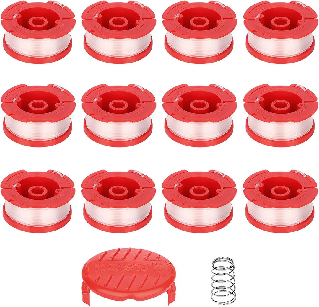CMZST0653 14pcs String Trimmer Spool Line(0.065",30Ft) with Cap Head, Compatible with Craftsman CMCST900,CMESTA900,CMESTE920,CMZST98020,CMCST915,CMEST913,CMZST120SC (CMZST0653-14pcs)