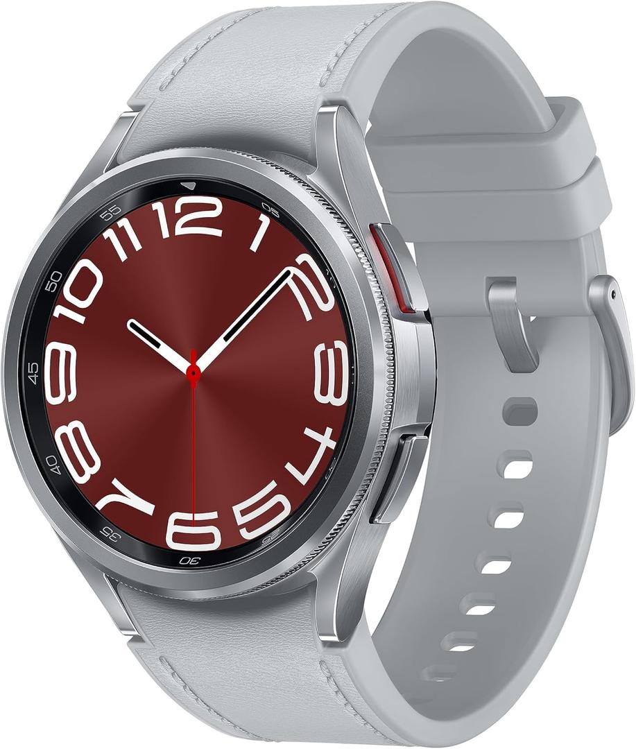 Samsung Galaxy Watch 6 Classic 43mm LTE Smartwatch, Rotating Bezel, Fitness Tracker, Personalized HR Zones, Advanced Sleep Coaching, Heart Monitor, BIA Sensor, Health Insights, US Version, Silver