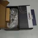 STARPY Black Door Knobs, Pismo Door Knob with Lock, Privacy Door Handles Interior for Bath & Bed (Passage, Matte Black, 2)