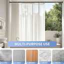 Black Shower Curtain Rod 34-96 Inches(2.8-8ft) Never Rust Adjustable Shower Rod Spring Tension Non Slip No Drilling Shower Rods for Bathroom Garland Window