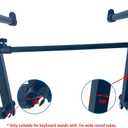 2 Tier Keyboard stand extension Electric Digital Piano Stand keyboard stand tier Adjustable piano stand Metal Black
