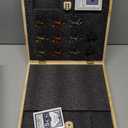 Large 23 inches Horse Racing Board Game with 11 Luxury Metal Horses, Foldable Wood Horse Race Board Game with 2 Sets of Dice, 2 Boxes of Cards for Parties and Gambling (Medium, Black)