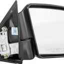 Dependable Direct Right Passenger Side Textured Mirror Compatible with 98-04 Chevy S10, GMC Sonoma - Partslink # GM1321188