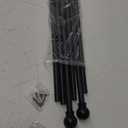 2 Pack Black Curtain Rods 48 to 84 Inch, 5/8" Diameter Matte Black for Windows, Bedroom, Living Room, Kitchen, Outdoor, Farmhouse, Cafe