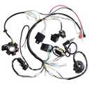 Complete Electrics Wiring Harness Coil Stator Solenoid Relay CDI Spark Plug for 4 Wheelers Stroke ATV 50cc 70cc 90cc 110cc 125cc Go Kart Pit Quad Dirt Buggy Bike Parts by OTOHANS AUTOMOTIVE