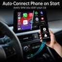 Wireless CarPlay Adapter, 2-in-1 Adapter Converts Wired Apple CarPlay & Android Auto to Wireless, Fast Connection, Plug & Play, Mini Design with Rainbow Ambient Light, Style I