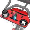 Desk Attachment for Peloton Bike+ (NOT Bike) Tray Holder for Phone, Cup, Tablet, Ergonomic Platform Tray Accessories for Peloton Spin Bikes(red)