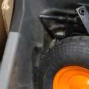 VEVOR 1200lbs 7Cu.Ft. Garden Dump Cart with 2-in-1 Convertible Handle and 13in All Terrain Wheels, Heavy Duty Poly Yard Dump Wagon Utility ATV Trailer Dump Cart Tow Behind for Lawn Mower Tractor