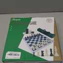 Juegoal 20" Portable Chess & Checkers Set, 2 in 1 Travel Board Games for Kids and Adults, Folding Roll up Chess Game Sets, Extra 26 Checker Pieces, Tournament Thick Mousepad Mat with Storage Bag