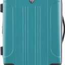 Travelers Club Chicago Hardside Expandable Spinner Luggage, Teal, 20" Carry-On