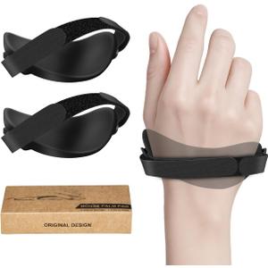 JIKIOU Advanced Ergonomic Right-Handed Gaming Wrist Rest for Mouse - Superior Support for Serious Gamers - Anti-Fatigue, Smooth Glide 2 Pack Right