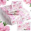 Sinmoe 60 Pack Christian Pocket Tissues Bible Verse Wallet Facial Mini Travel Size Tissues Pack Graduation Religious Party Favors (Sweet)