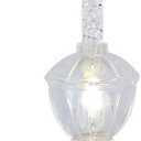Novelty Lights Traditional Bubble Night Light, 1 Clear with Silver Glitter Bubble Night Light, (120 V Outlet, 1 Pack)