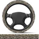 2 x Elastic Car Steering Wheel Cover, Universal 15 inch Non-Slip Breathable Neoprene Steering Wheel Protector, Car Accessories for Women Men Fit Auto, Suvs, Truck Camo Tree